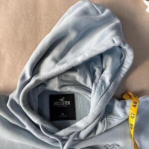 Hollister-co Men's Blue Hoodie